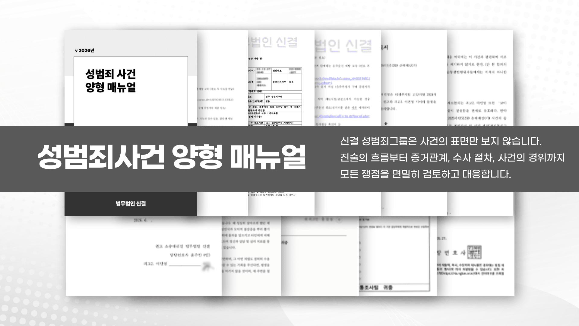 성범죄 사건 양형 메뉴얼